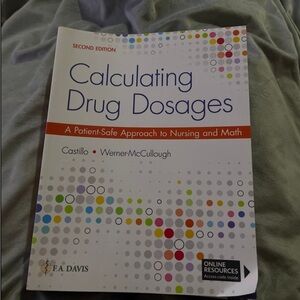 Calculating drug dosages text